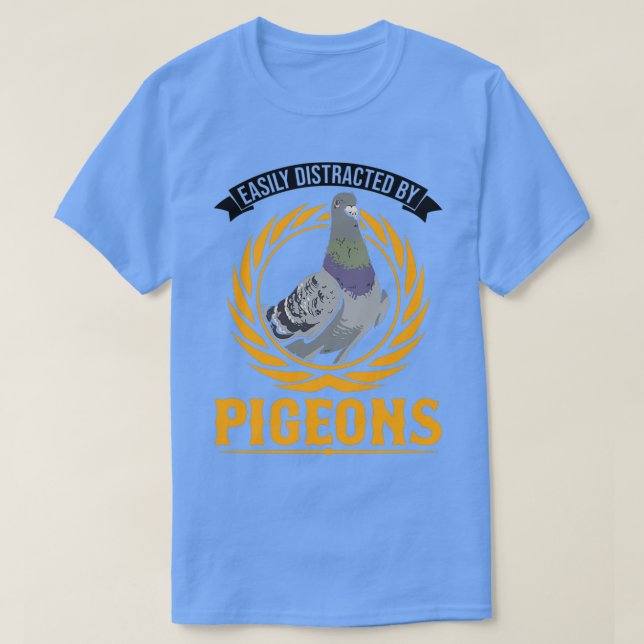 Enkelt uppdelat efter pigeons dove 2 t shirt (Design framsida)