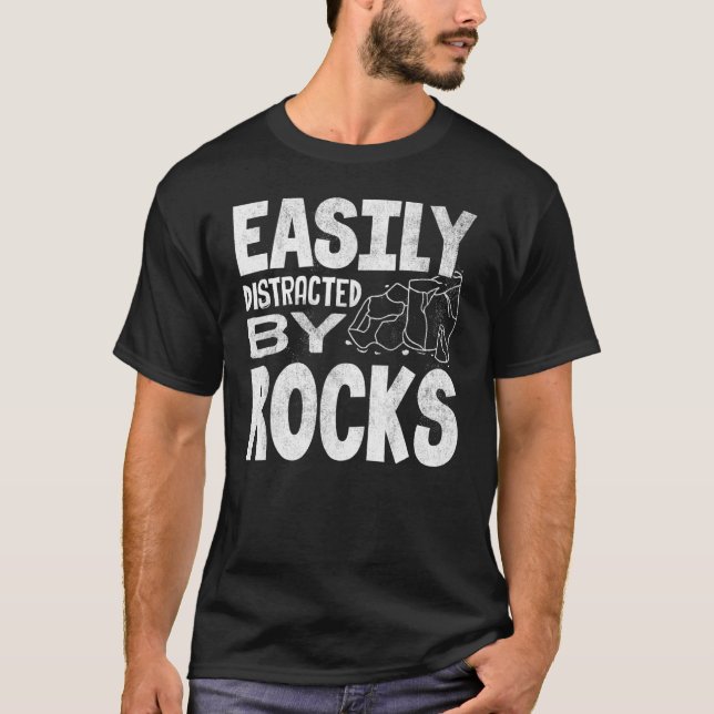 Enkelt uppdelat efter Sten geologi Mineral Collect T Shirt (Framsida)
