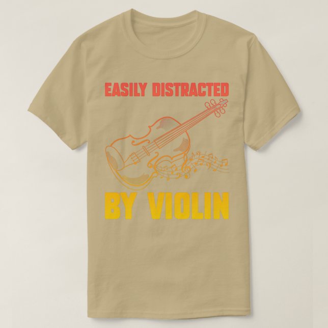 Enkelt uppdelat efter Violin Funny Violin 1 T Shirt (Design framsida)
