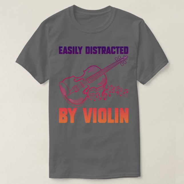 Enkelt uppdelat efter Violin Funny Violin 2 T Shirt (Design framsida)