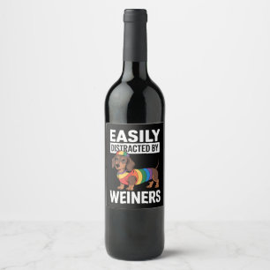 Enkelt uppdelat efter Weiners HBT-regnbågshögtalar Vinflaska Etikett