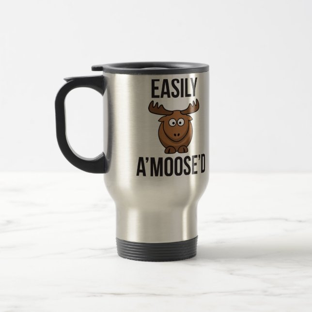 Enkelt uppsatt moose Animial Pun Resemugg (Vänster)
