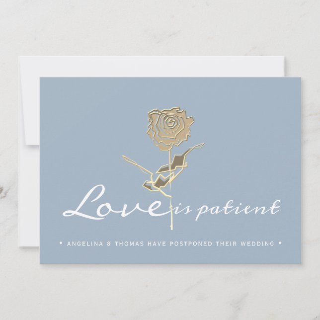 Enkelt uppskjutet Bröllop ändrar datum Spara Datumet (Framsida)