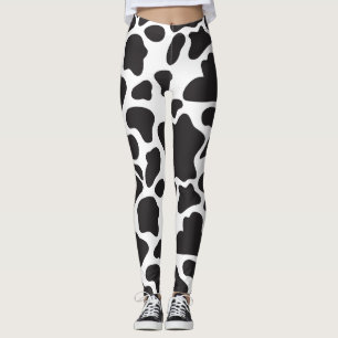 Enkelt utskrift av svart och vitt ljus leggings