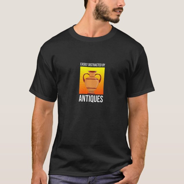 Enkelt utspridd av Antiques Retro Camera Junkin T Shirt (Framsida)