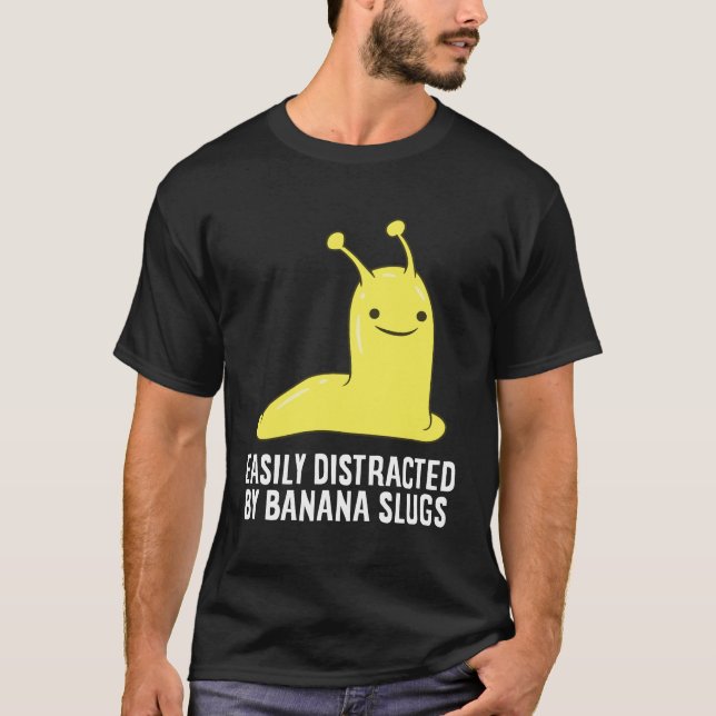 Enkelt utspridd av Banana Slug Funny Banana Slug T Shirt (Framsida)