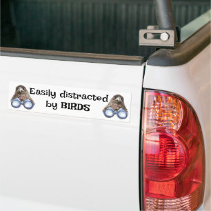 Enkelt utspridd av BIRDS Roligt Birding Quote Bildekal
