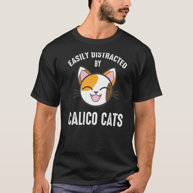 Enkelt utspridd av Calico Cats Calico Calico Cat 1 T Shirt (Framsida)