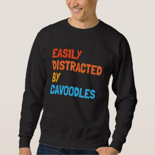Enkelt utspridd av Cavoodles-Hund Lång Ärmad Tröja