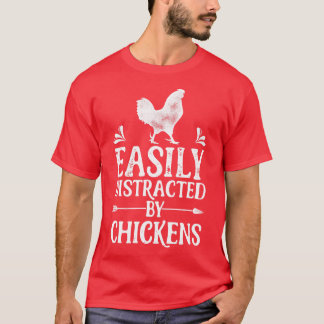 Enkelt utspridd av Chickens Funny Farm P T Shirt