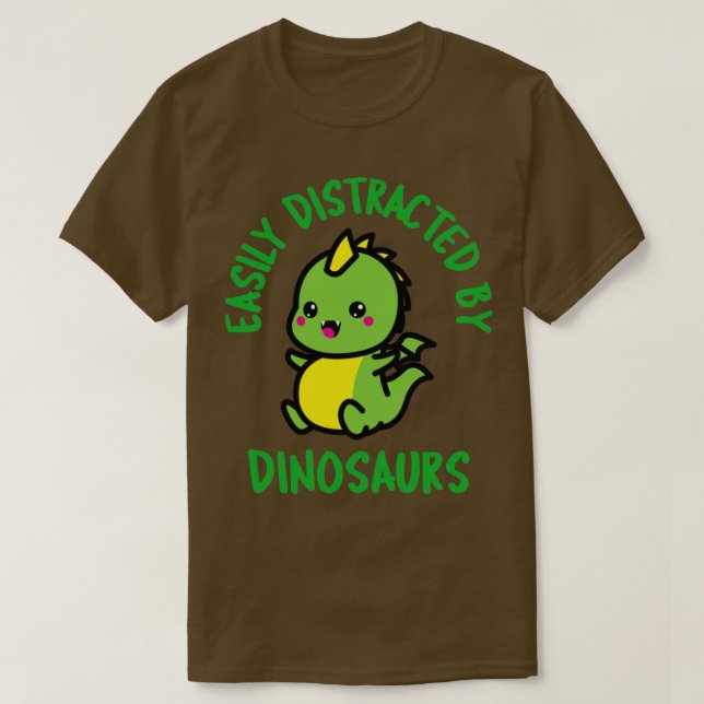 Enkelt utspridd av dinosaurier t shirt (Design framsida)