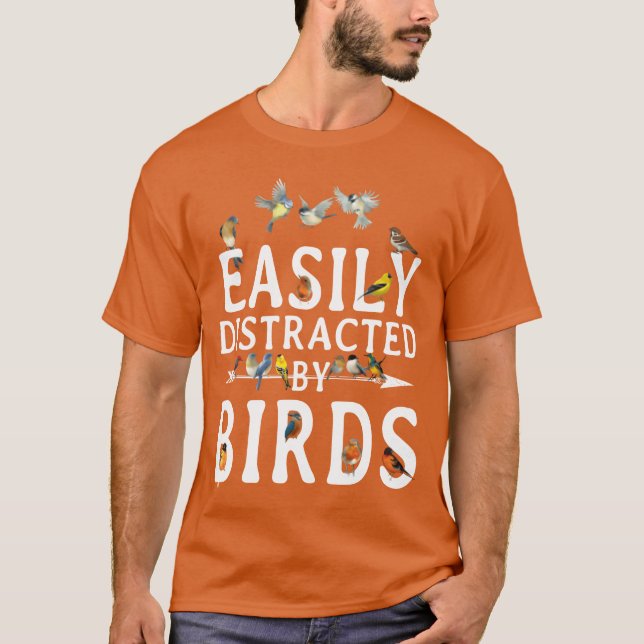 Enkelt utspridd av fågelflickvän t shirt (Framsida)