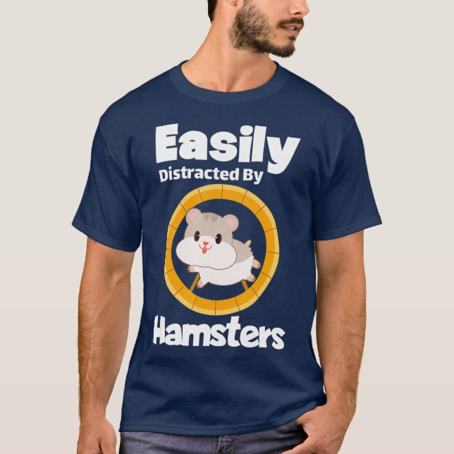 Enkelt utspridd av Hamster Gift Hamster T Shirt (Framsida)