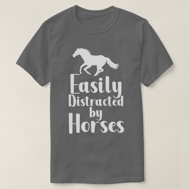 Enkelt utspridd av hästar 1 t shirt (Design framsida)