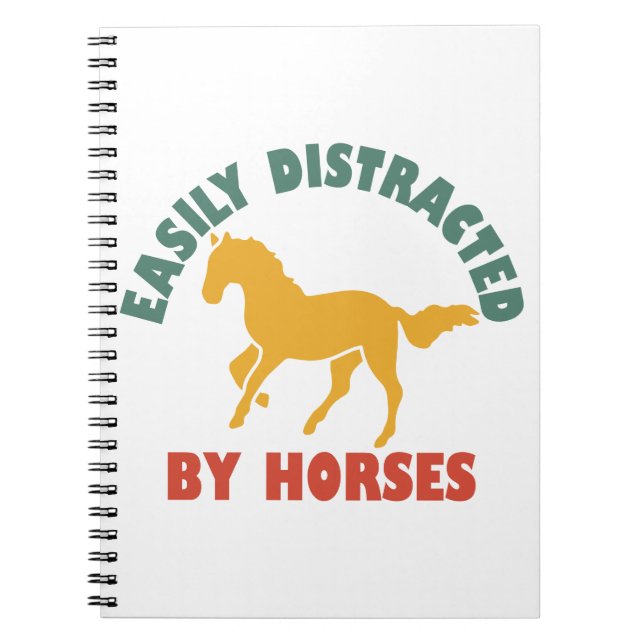 Enkelt utspridd av hästar anteckningsbok (Framsidan)