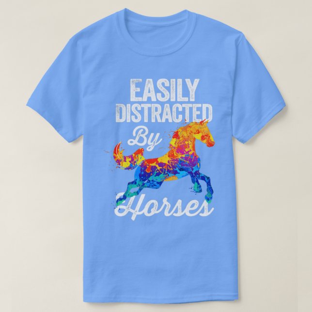 Enkelt utspridd av hästar t shirt (Design framsida)