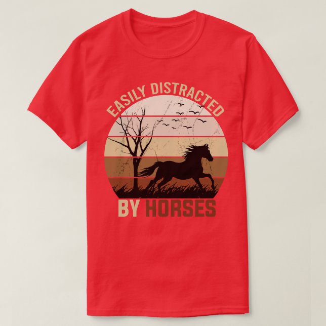 Enkelt utspridd av hästar t shirt (Design framsida)