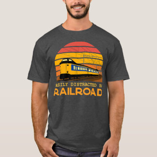 Enkelt utspridd av järnvägen t shirt