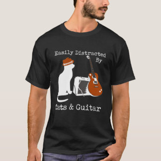 Enkelt utspridd av katter Guitar T Shirt