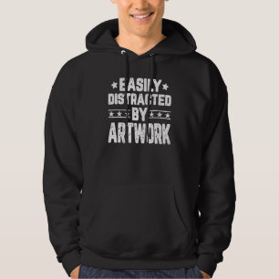 Enkelt utspridd av konstnärlig konst hoodie