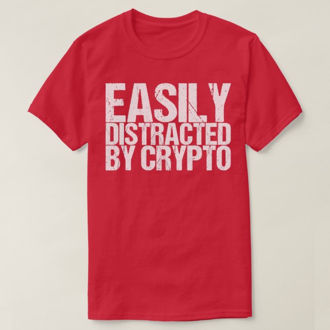 Enkelt utspridd av krypto t shirt (Design framsida)