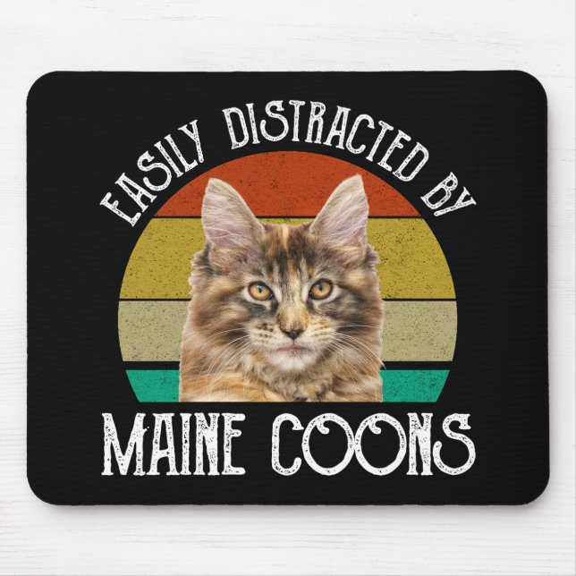 Enkelt utspridd av maine Coons Musmatta (Framsidan)
