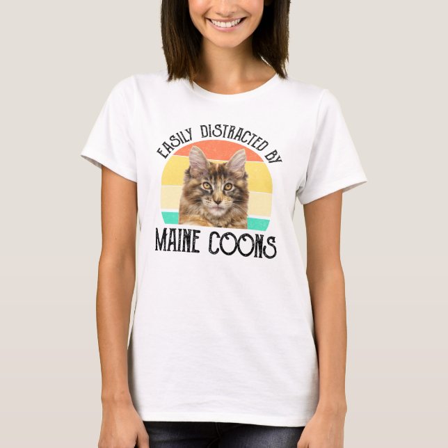 Enkelt utspridd av maine Coons T Shirt (Framsida)