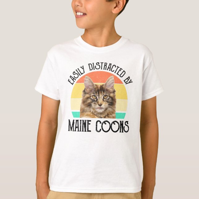 Enkelt utspridd av maine Coons T Shirt (Framsida)