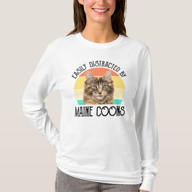 Enkelt utspridd av maine Coons T Shirt (Framsida)