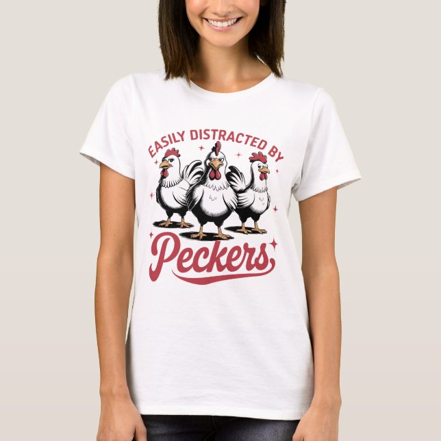 Enkelt utspridd av Peckers T Shirt (Framsida)