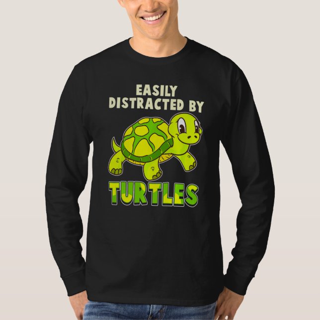 Enkelt utspridd av sköldpaddor Ocean Turtle Sea Cr T Shirt (Framsida)
