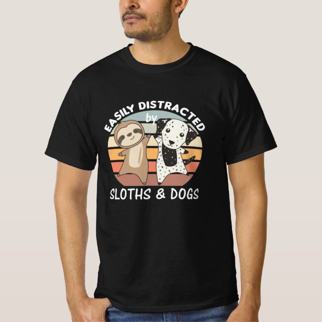 Enkelt utspridd av slottider och Hundar T Shirt (Framsida)
