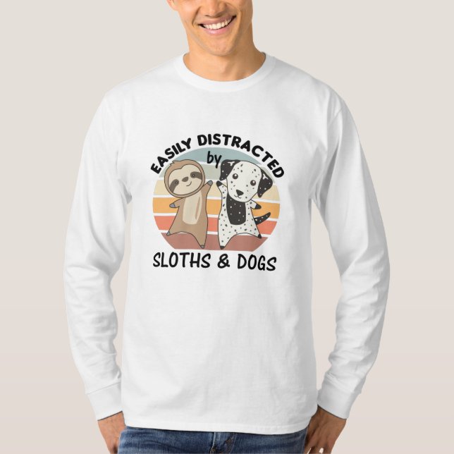 Enkelt utspridd av slottider och Hundar T Shirt (Framsida)