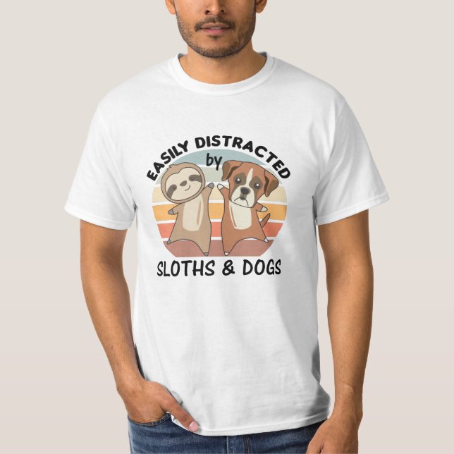 Enkelt utspridd av slottider och Hundar T Shirt (Framsida)