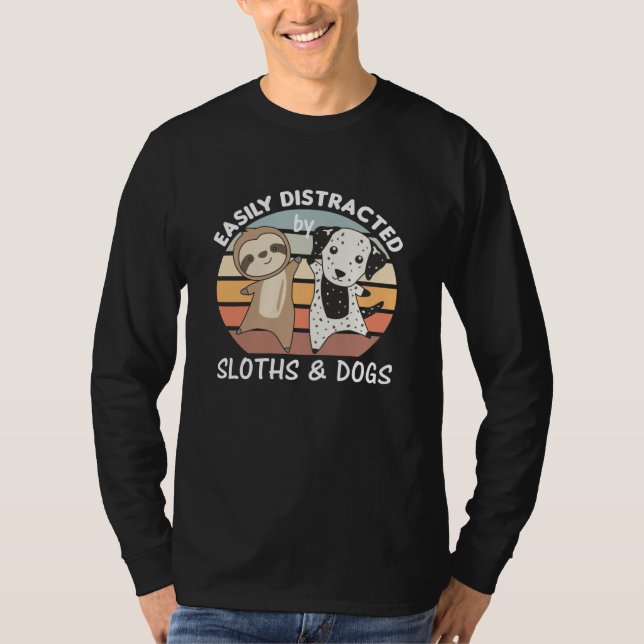 Enkelt utspridd av slottider och Hundar T Shirt (Framsida)