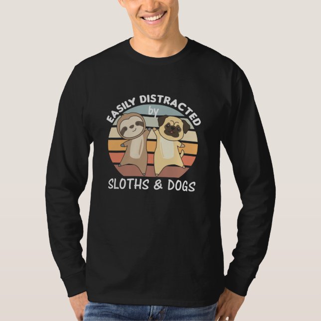 Enkelt utspridd av slottider och Hundar T Shirt (Framsida)