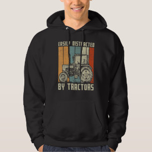 Enkelt utspridd av traktorernas Retro-jordbrukare Hoodie