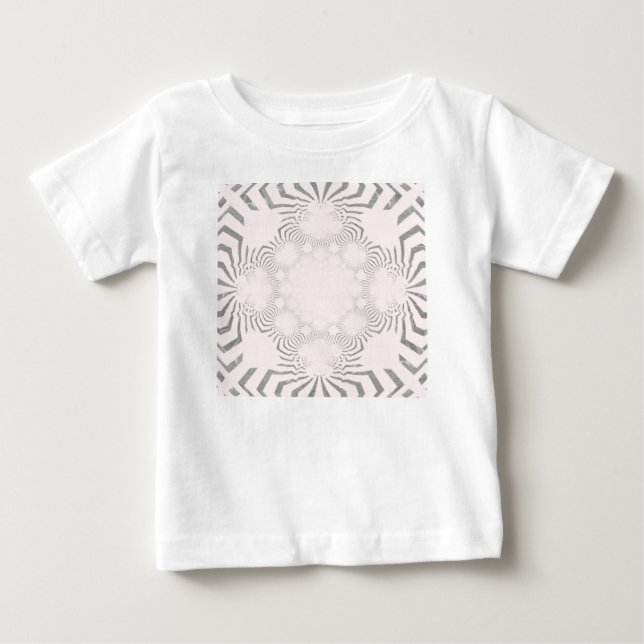 Enkelt, vackert fantastisk, vit mönster-design t shirt (Framsida)