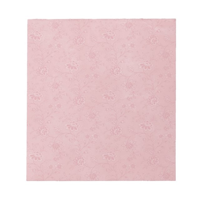 Enkelt Vackra Rosa Blommor Anteckningsblock (Framsida)