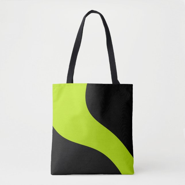 Enkelt Vågar i Lime Green Tygkasse (Framsida)