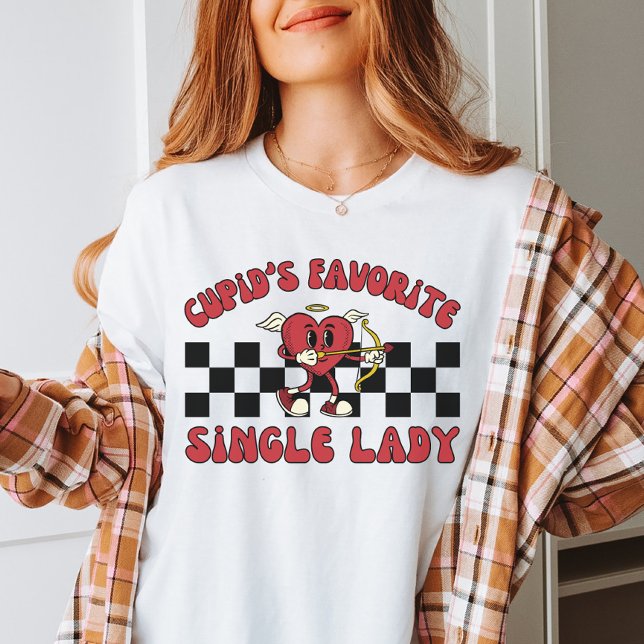 Enkelt Valentines day, cupider favorite Single Dam T Shirt (Skapare uppladdad)