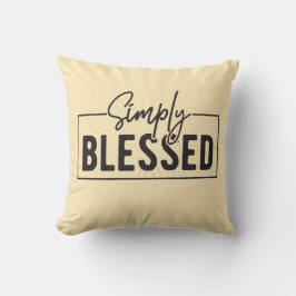 Enkelt välsignad Faith-baserad decor Dekorativ kud Kudde