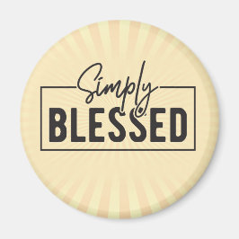 Enkelt välsignad Faith-baserad Magnet