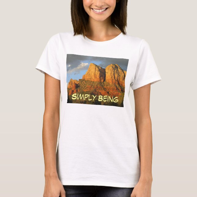 Enkelt vara rent och riktigt t shirt (Framsida)