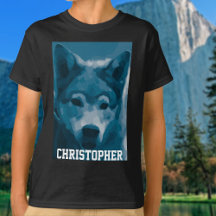 Enkelt Varg Personlig T-Shirt