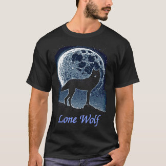 Enkelt Varg - Pixel Art T-Shirt