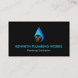 Enkelt vatten tappar speciellt guld leda i rör visitkort