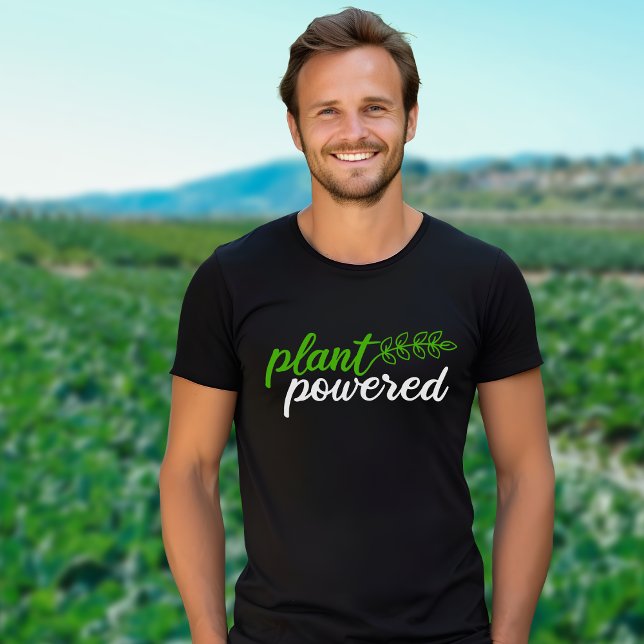 Enkelt Vegan Plant med drivkraft (unisex) T Shirt (Skapare uppladdad)