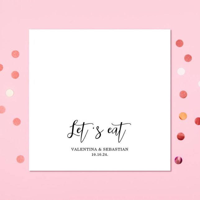 Enkelt vit lax äter Pappra servetter från Bröllop (Skapare uppladdad)