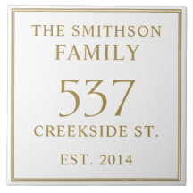 Enkelt vitdatum fastställt på Adress House Plaque